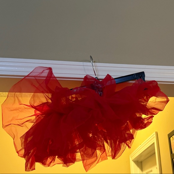 Red Kids Dance Costume Tutu - Picture 1 of 1